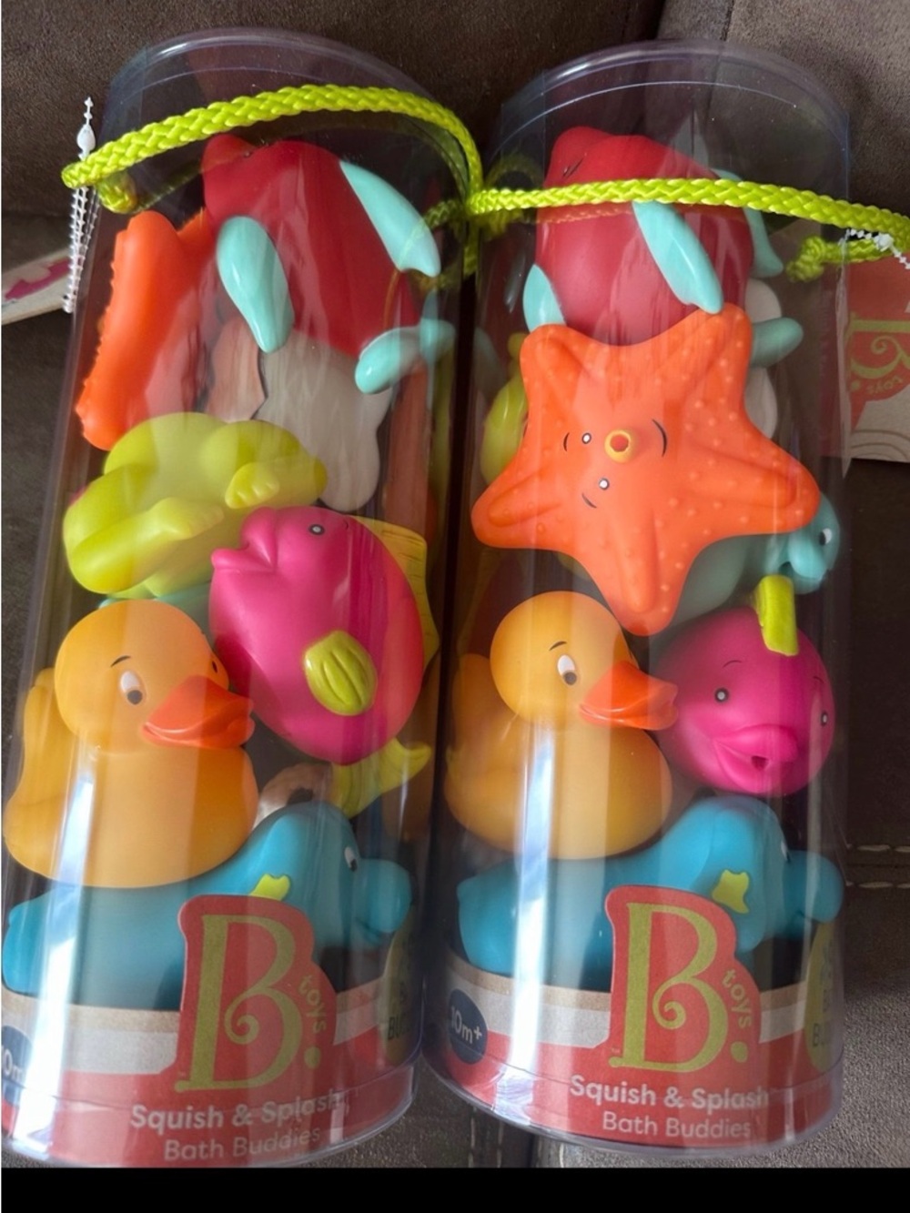 B. Toys Squish & Splash Bath Buddies - Bright Multi-Color Set